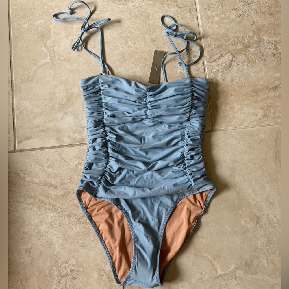 J. Crew Ruched One Piece Swimsuit